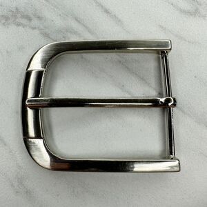 Silver Tone Simple Basic Belt Buckle
